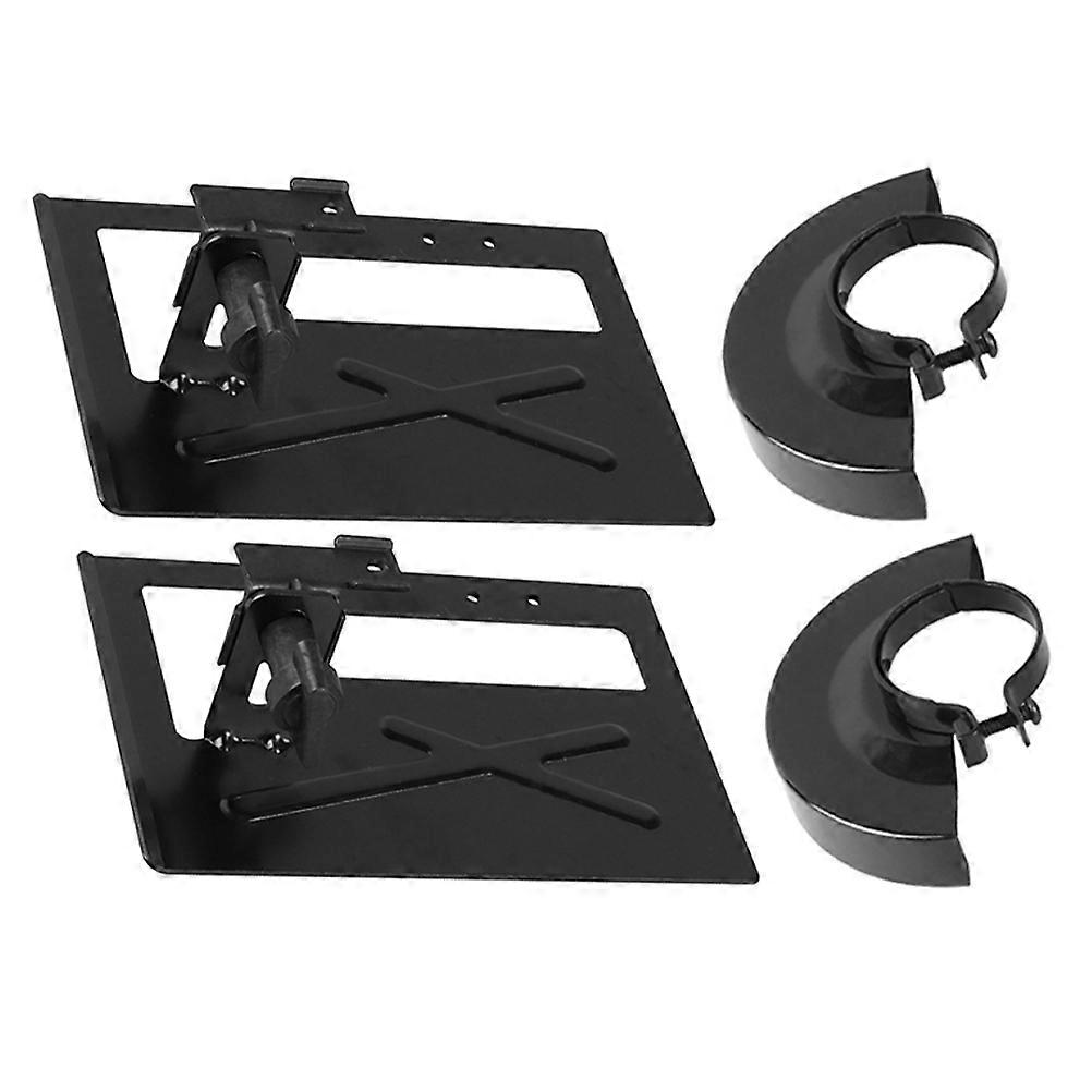 Grinder Guard For Bench Angle Grinders Guards Protective Cover Cutting Bracket Iron Material 2 Sets