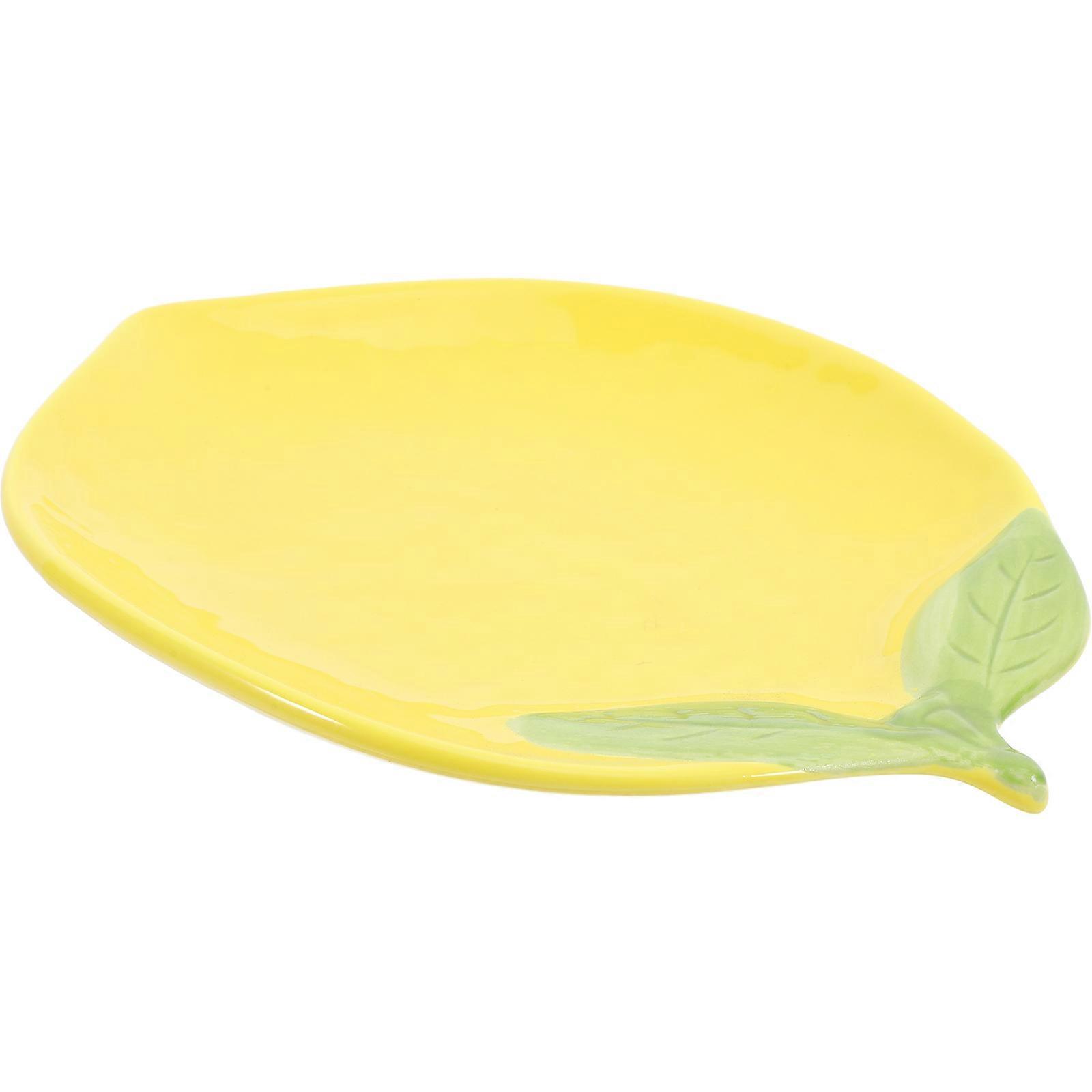 Lemon Dining Dish Lemon Shaped Ceramic Bowl for Storage Use