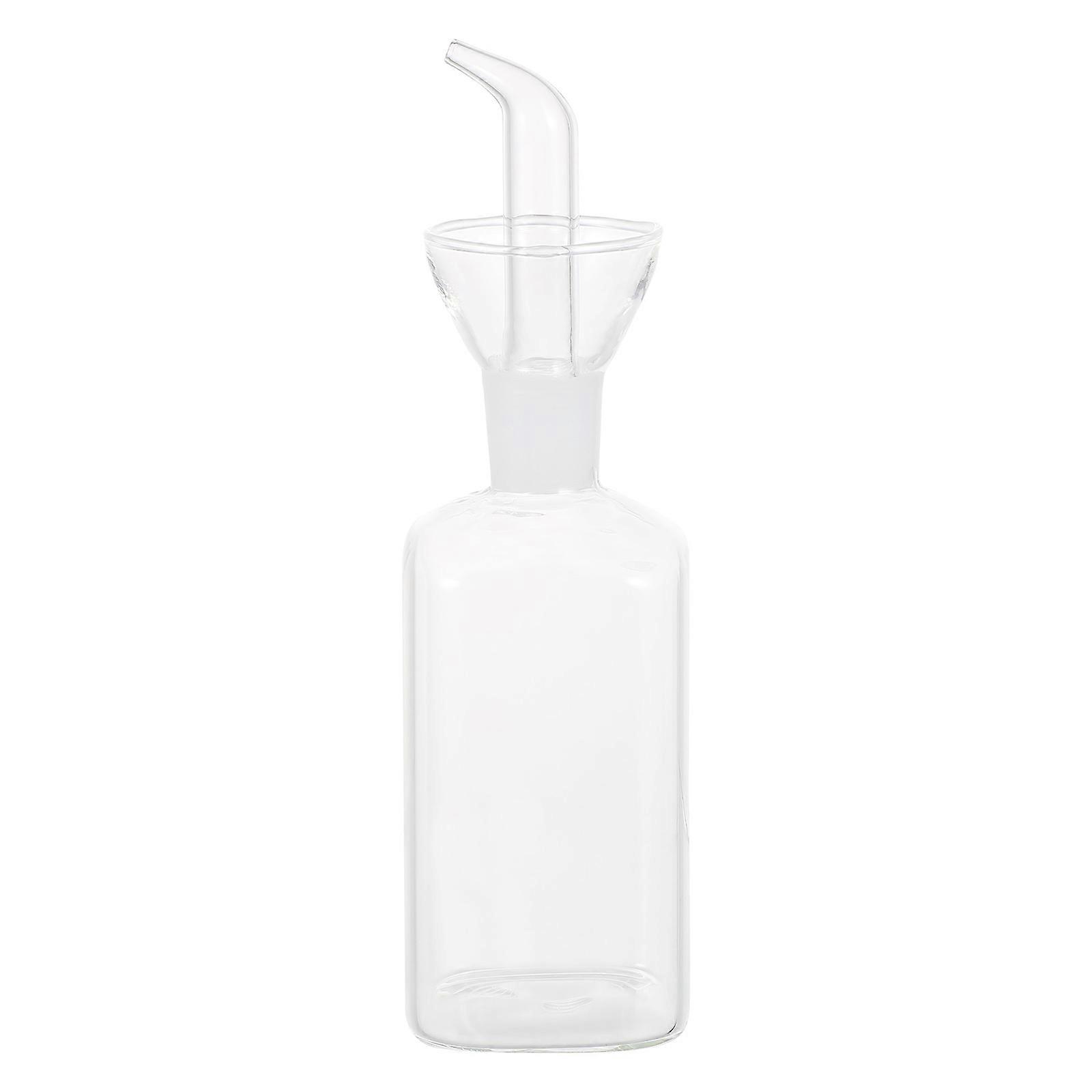 Practical Glass Condiment Bottle for Kitchen with Transparent Design and Stable Base 1 Pc
