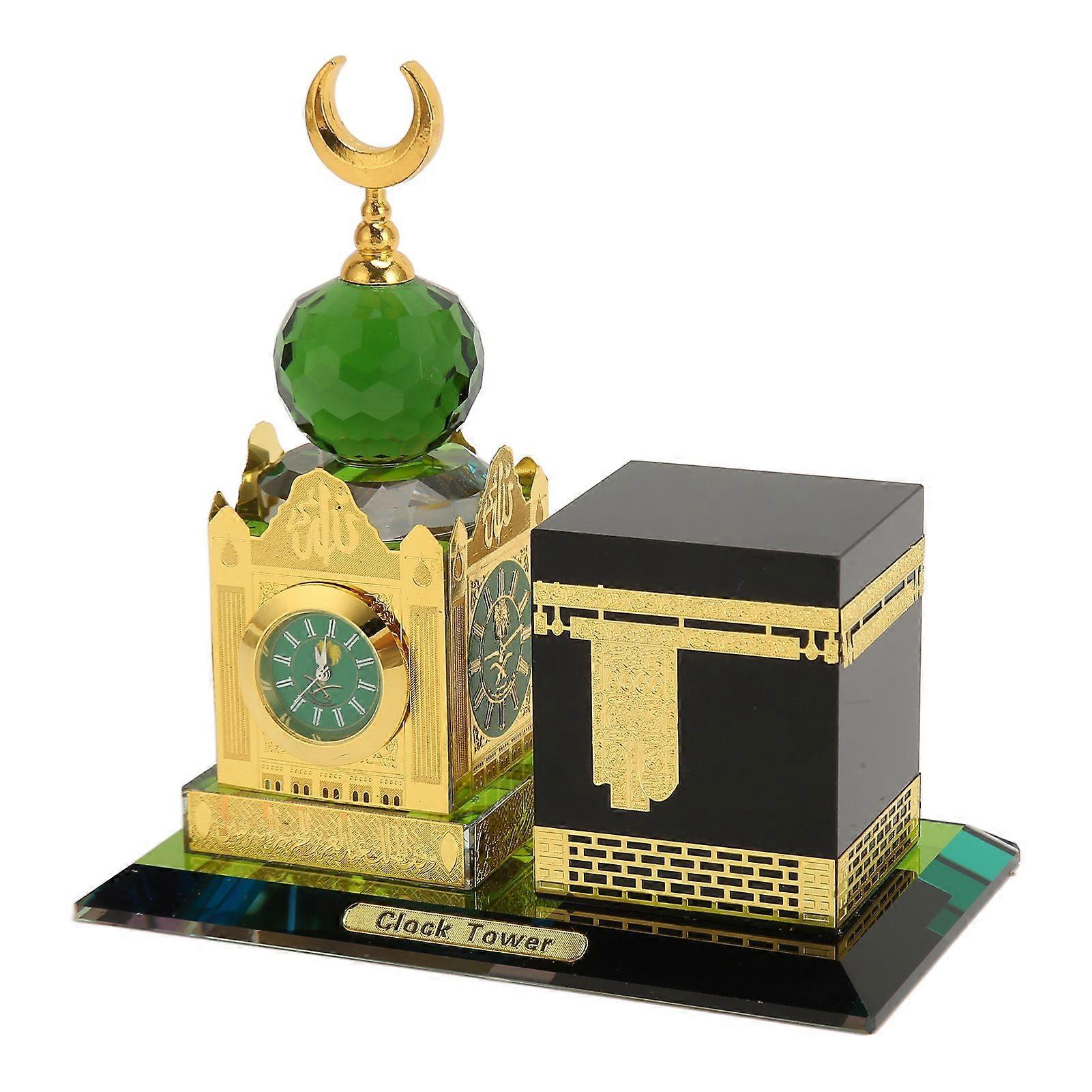 2025 Latest Model  Large Size Clock Tower Ornament Crystal Clock Architecture