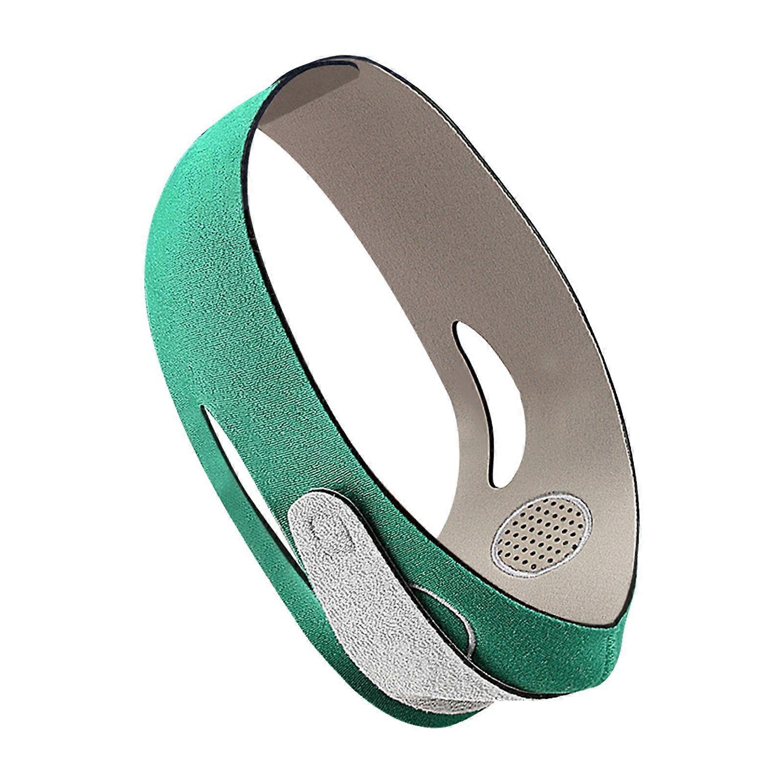 Facelift Belt V-Line Lifting Mask with Chin Strap, Breathable Elastic Reusable Face Lift Mask for Women in Green