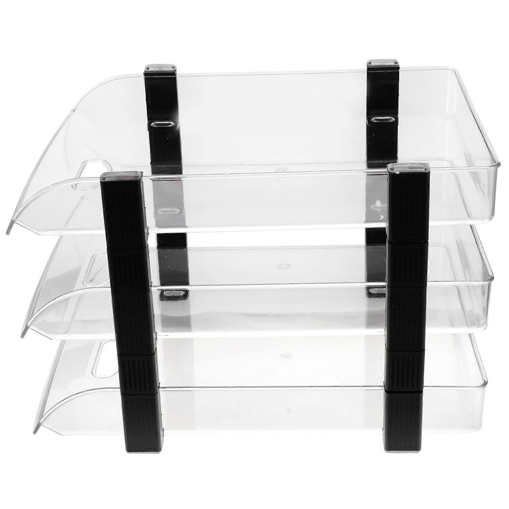 Desk storage shelf tray paper holder unit desk organizer with file holder