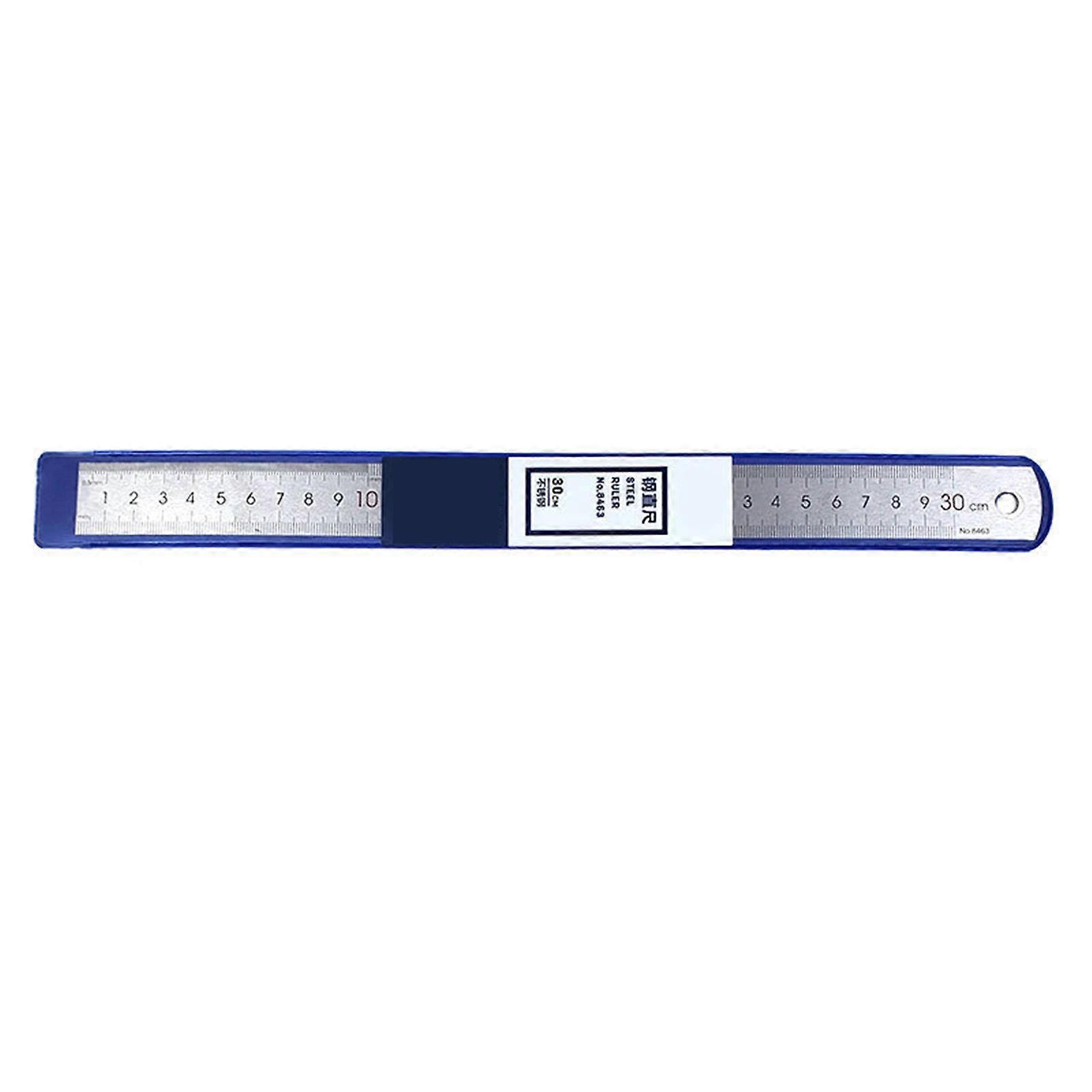 15/20/30cm Stainless Steel Ruler with Scale Metal Ruler Straight Ruler Measuring Tool for Engineering Teaching