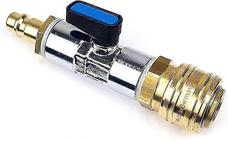 Compressed air quick connector, stop valve 3/8"
