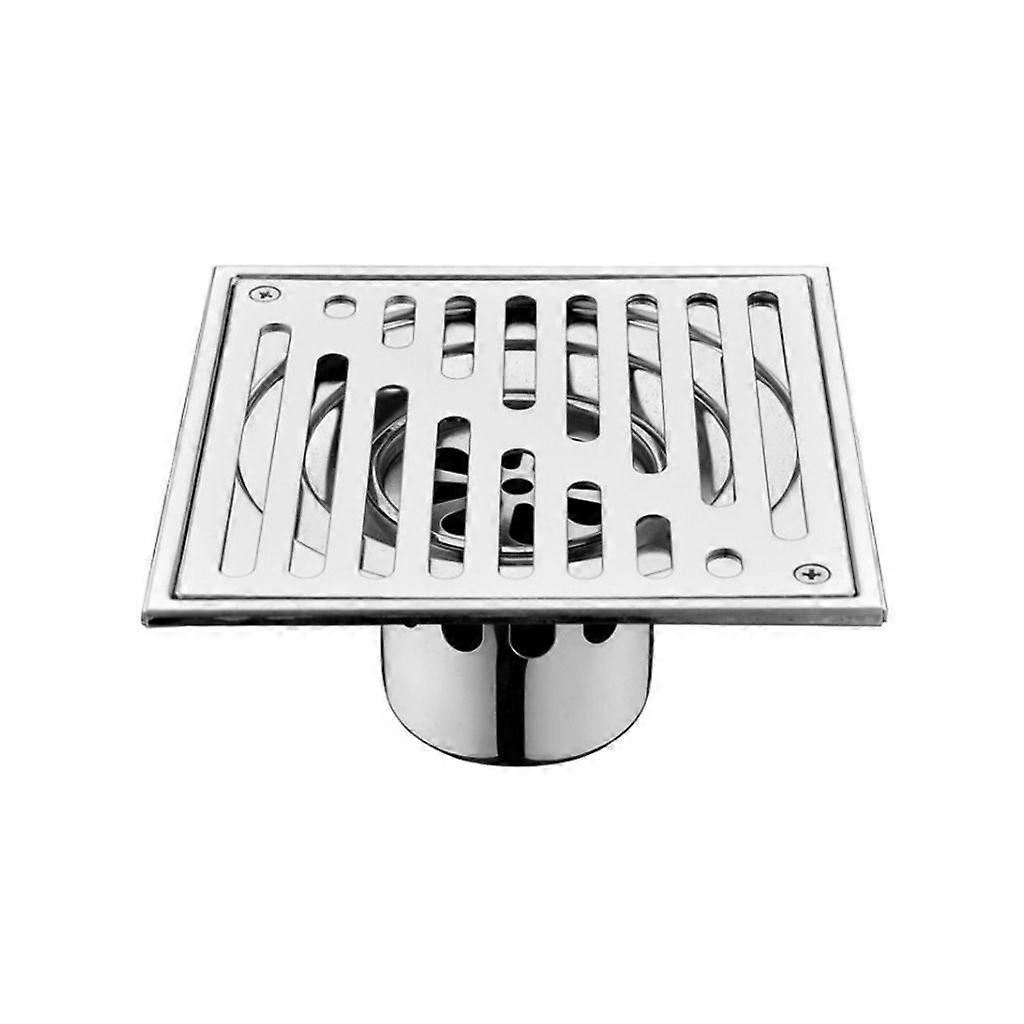Douche en acier inoxydable Carré Bouchon De Vidange Couvercle Piège Anti-Odeur Salle De Bain Crépine Grille Drain Carrelage Insert Filtre