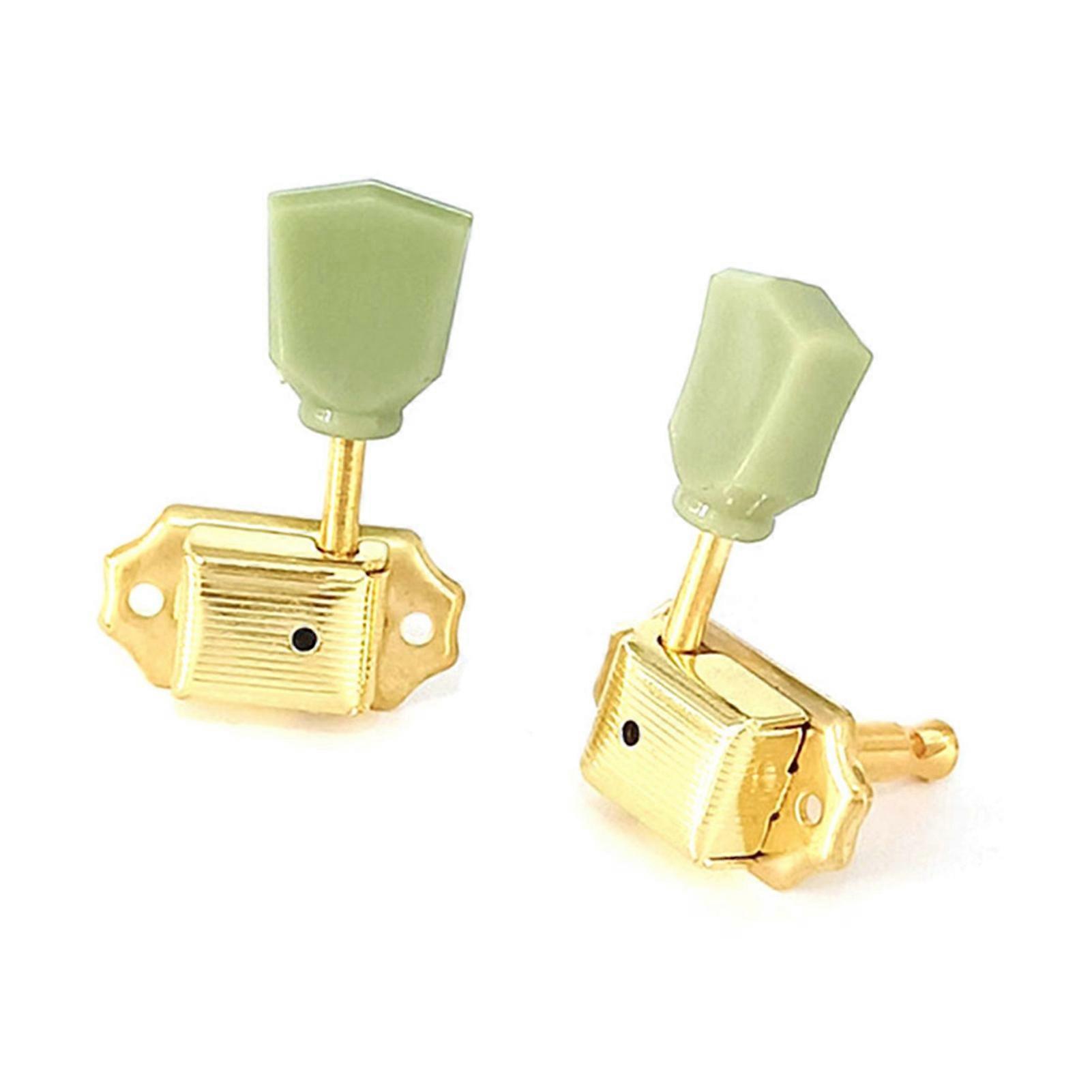 6pcs Open-Style Guitar Tuners 3L3R Gold/Silver 49x33x17mm Set