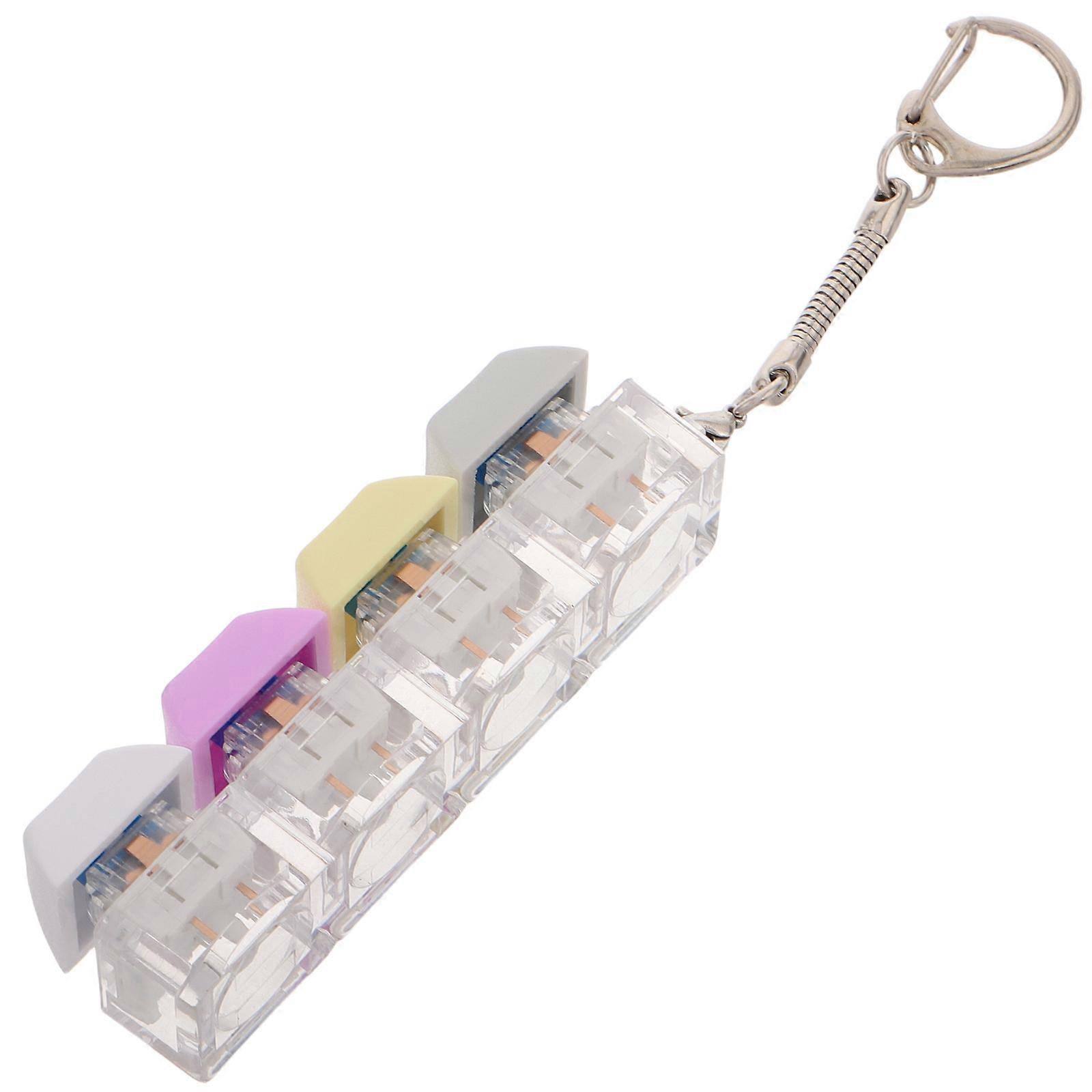 Portable Transparent Keycap Tester Keychain – Durable Mechanical Switch Fidget Clicker & Minimalist Bag Charm for Backpacks and Handbags