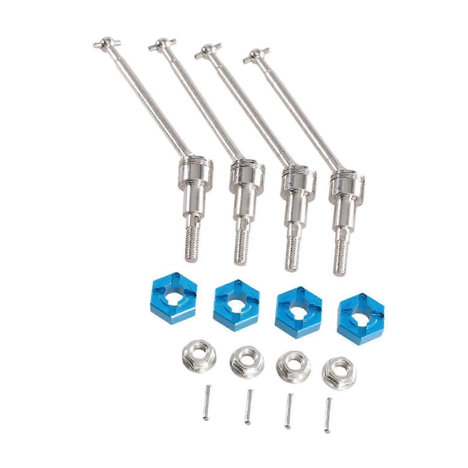 1:16 Universal Drive Shaft Coupler Front and Rear CVD Axles Drive Shafts Set red