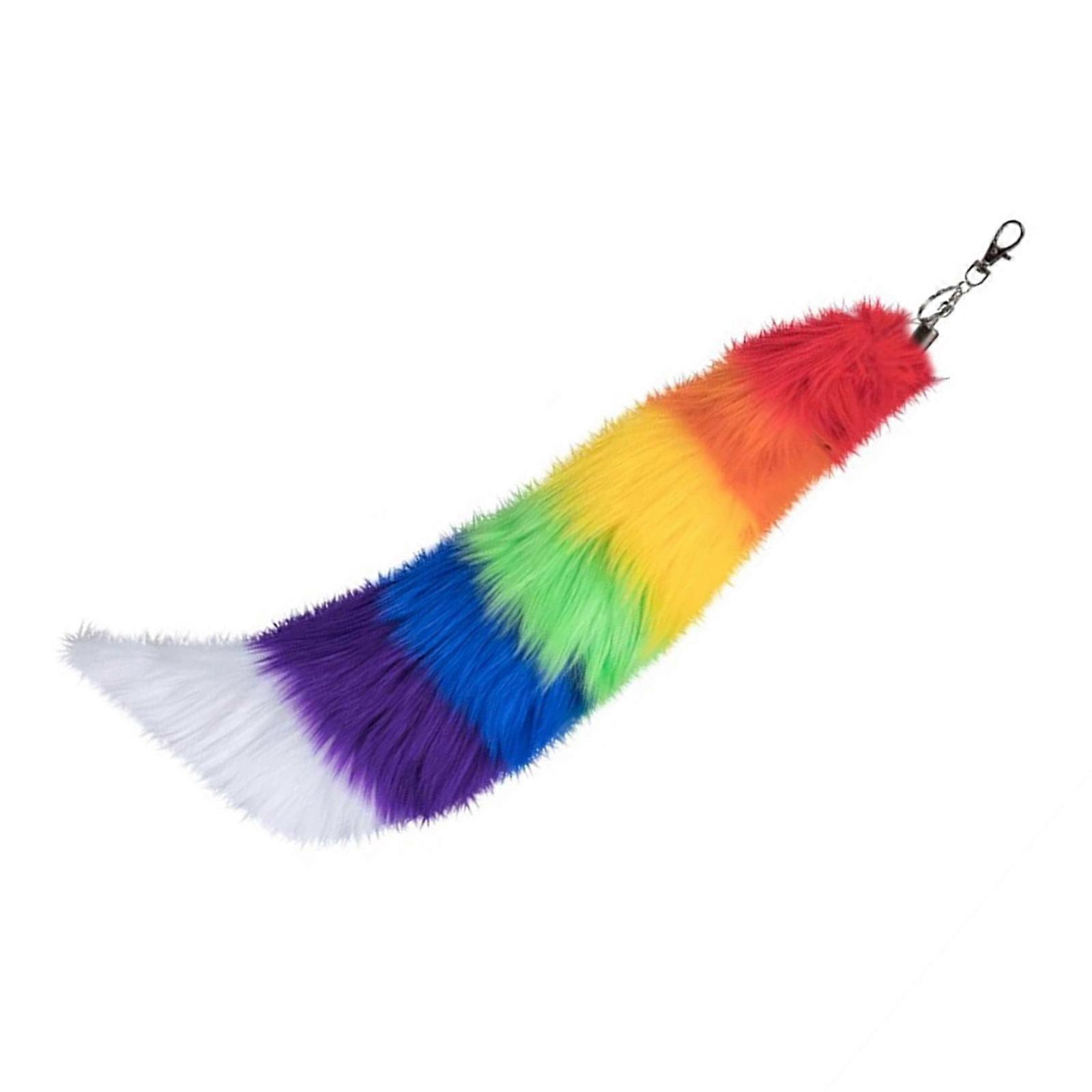 Fourrure Fausses Fourrures Renards Queue Porte-clés Cosplays Jouet Sac Pendaisons Charme Pendentif Clé Sac à main Accessoiriser Voiture Ornements Cadeaux Couleur 2