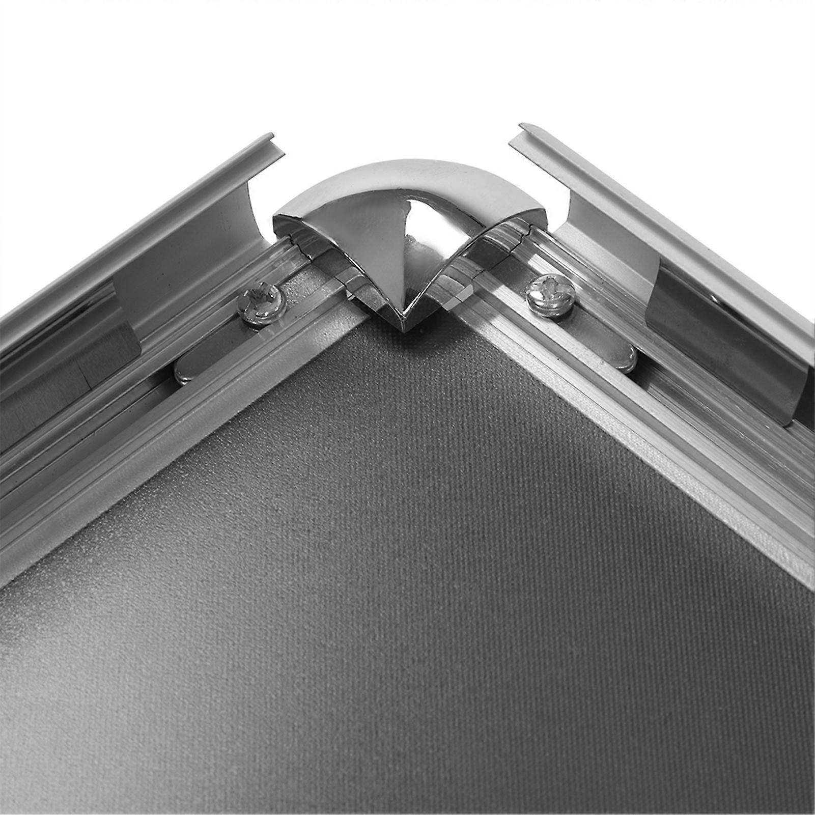 A3 Adjustable Menu Display Sign Holder Sliver Floor Poster Stand(rounded corner)