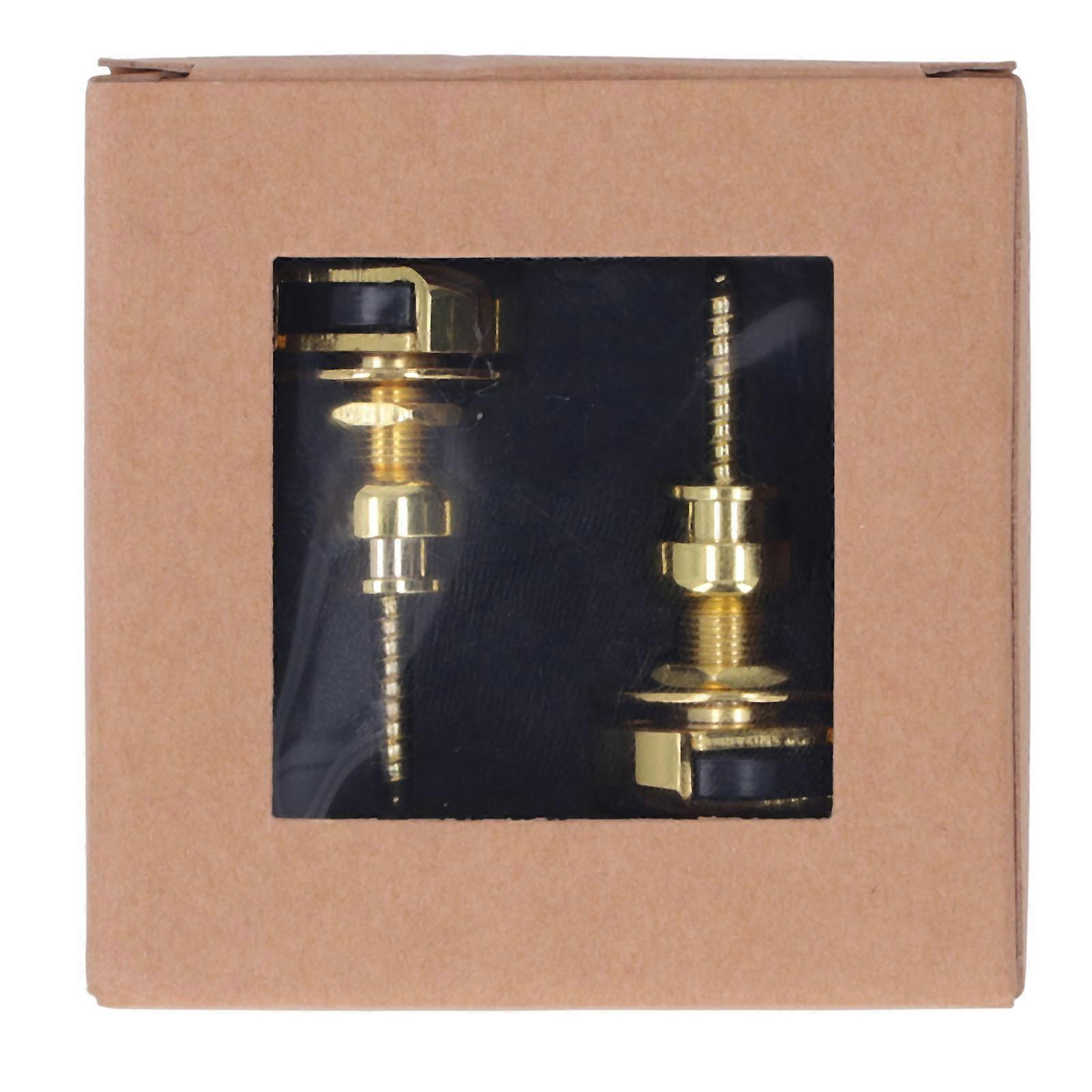 Sangle De Guitare Lock Set End Button Peg Guitares Électriques Acoustiques Accessoires De Remplacement De Basse Or