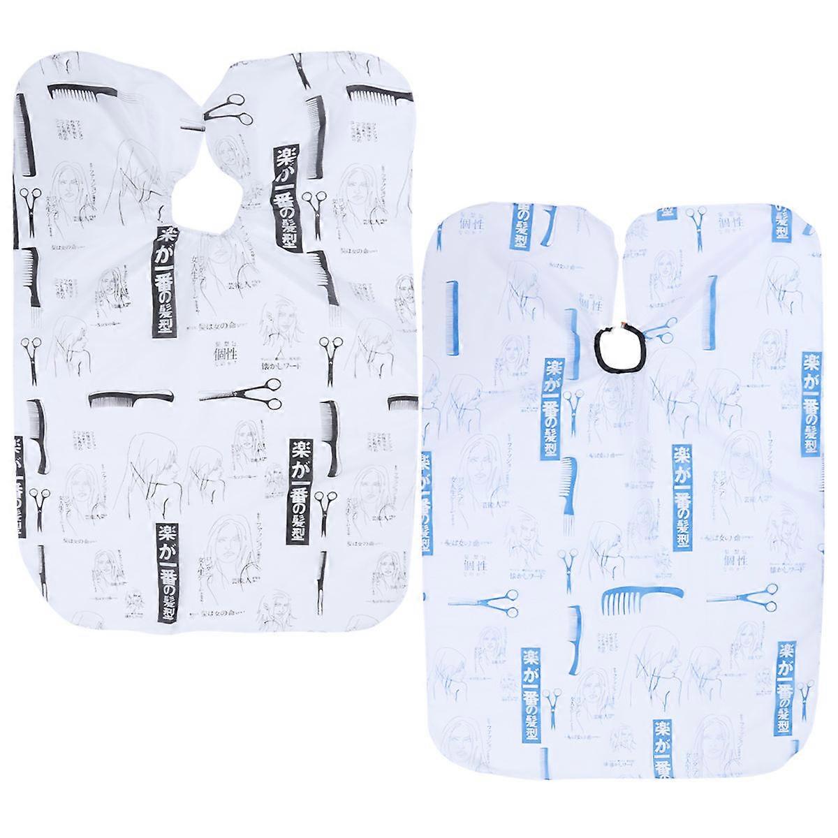 Barber Styling Cape Durable Material Hair Cutting Cloth 140x100cm 2Set