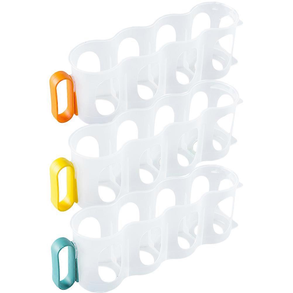 Can Goods Organizer Four-slots Can Organizer Square Shape For And Cafe 3Pcs