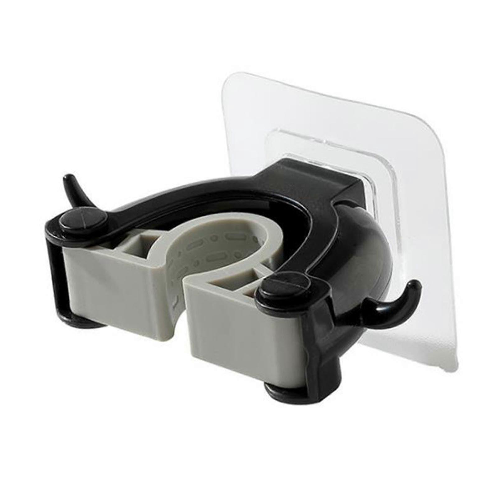 MOP Mop Holder Adhesive Wall Mount Organizer - Multi-Functional Household Tool, Black for Neat Spaces
