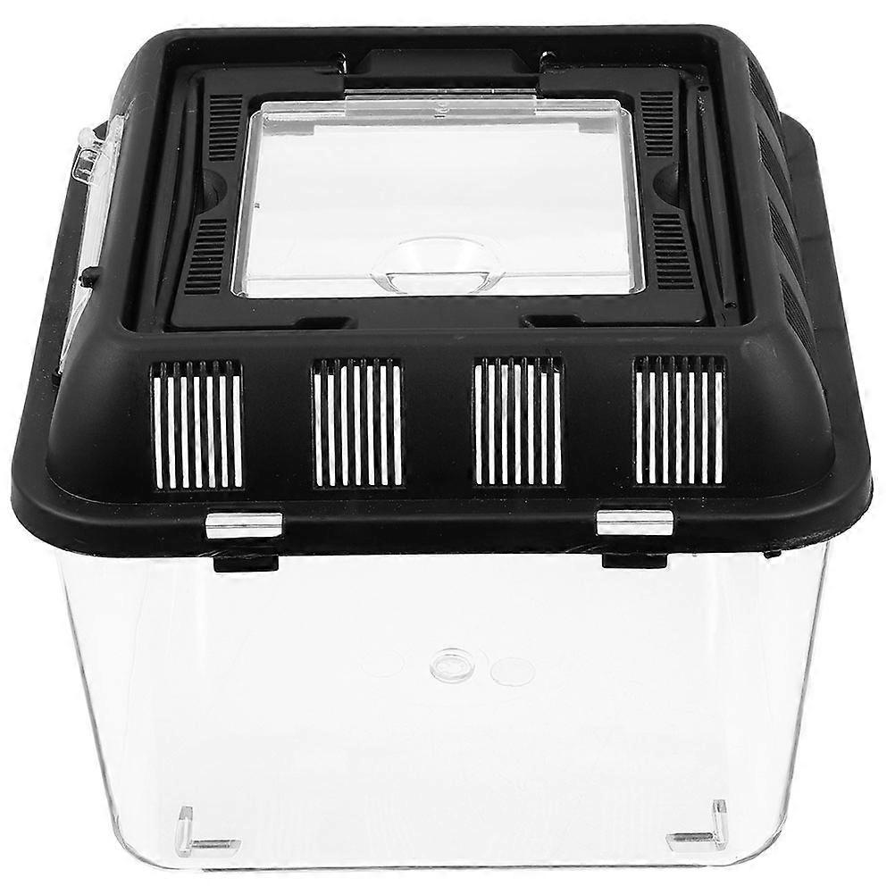 Durable Lightweight Transparent Reptile Breeding Box for Turtles, Frogs, Snakes, and Spiders – Ventilated Pet Transport Container