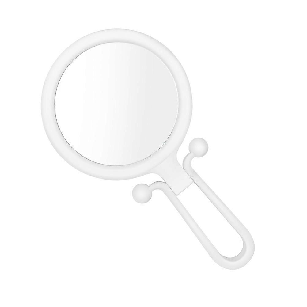 Round Folding Mirror for Home Trip Salon Use ABS Glass Material 10x Magnification 1Pcs