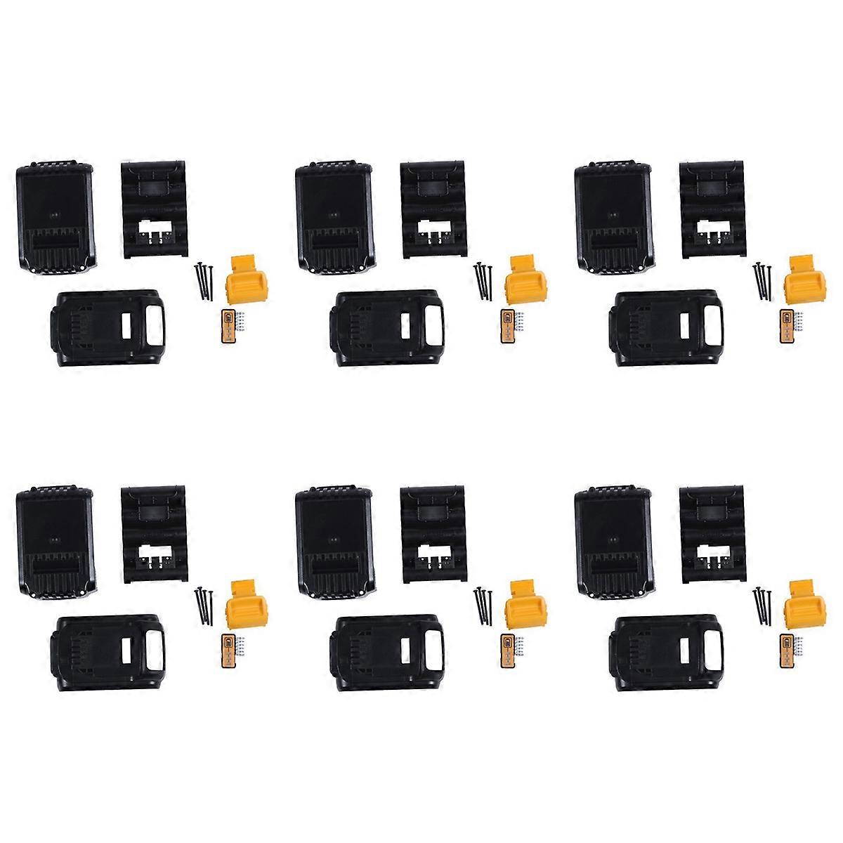 6X Battery Plastic Case (No Battery Cell ) for 18V 20V 3.0Ah 4.0Ah Li-Ion Battery