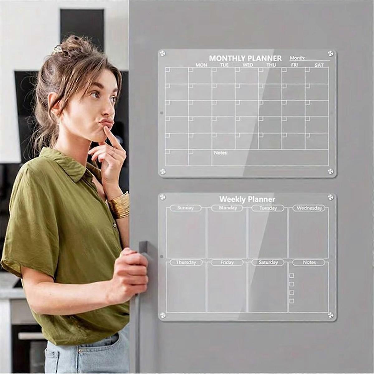 Magnetic acrylic calendar