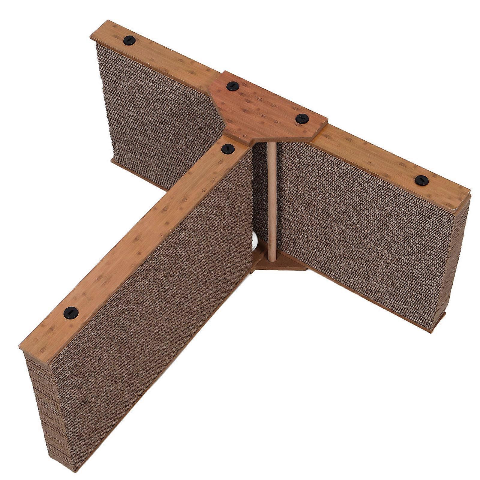 Upright Cat Scratching Board Luxury Large Size Indoor Use Coffee 53.00X50.00X23.00CM Scratching 1Pack