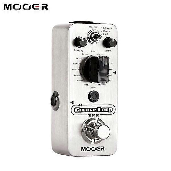 MOOER Groove Loop + Drum Machine Gitarren Effekte Pedal Looper.