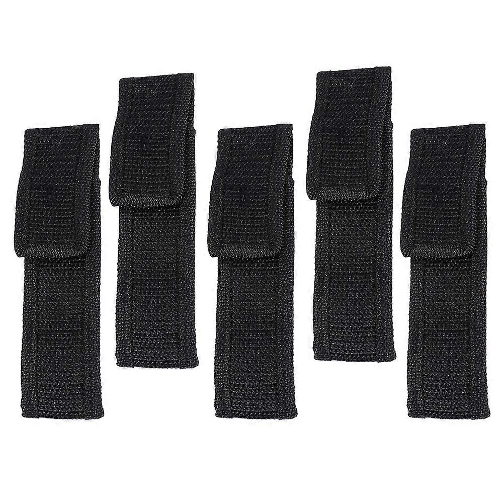 6Pcs Portable Flashlight Pouches Durable Cloth Holders for Flashlights