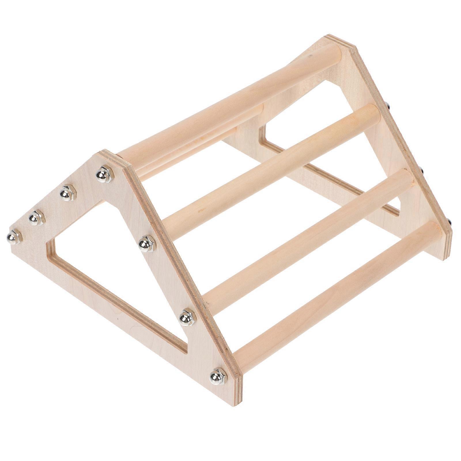 Wooden Chicken Perch Stand for Hens and Roosters – Durable, Smooth Handmade Roosting Rack for and Poultry, Promotes Healthy Feet and Rest