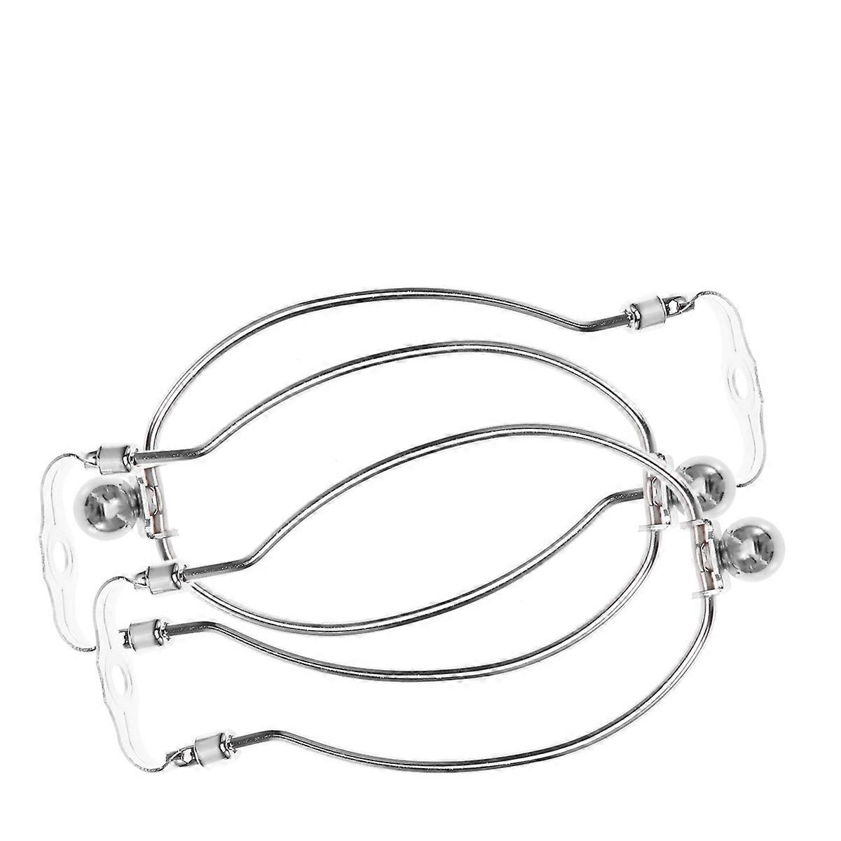 Silver Iron Lamp Shade Bracket for Floor Lamp Use Detachable and Durable 8 Inches Height 205MM