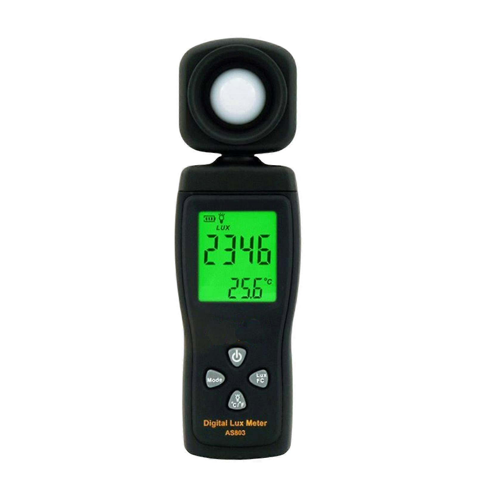 2025 As803 Lux/fc Photometer Photography Light Meter Lcd Digital Luxmeter Luminometer