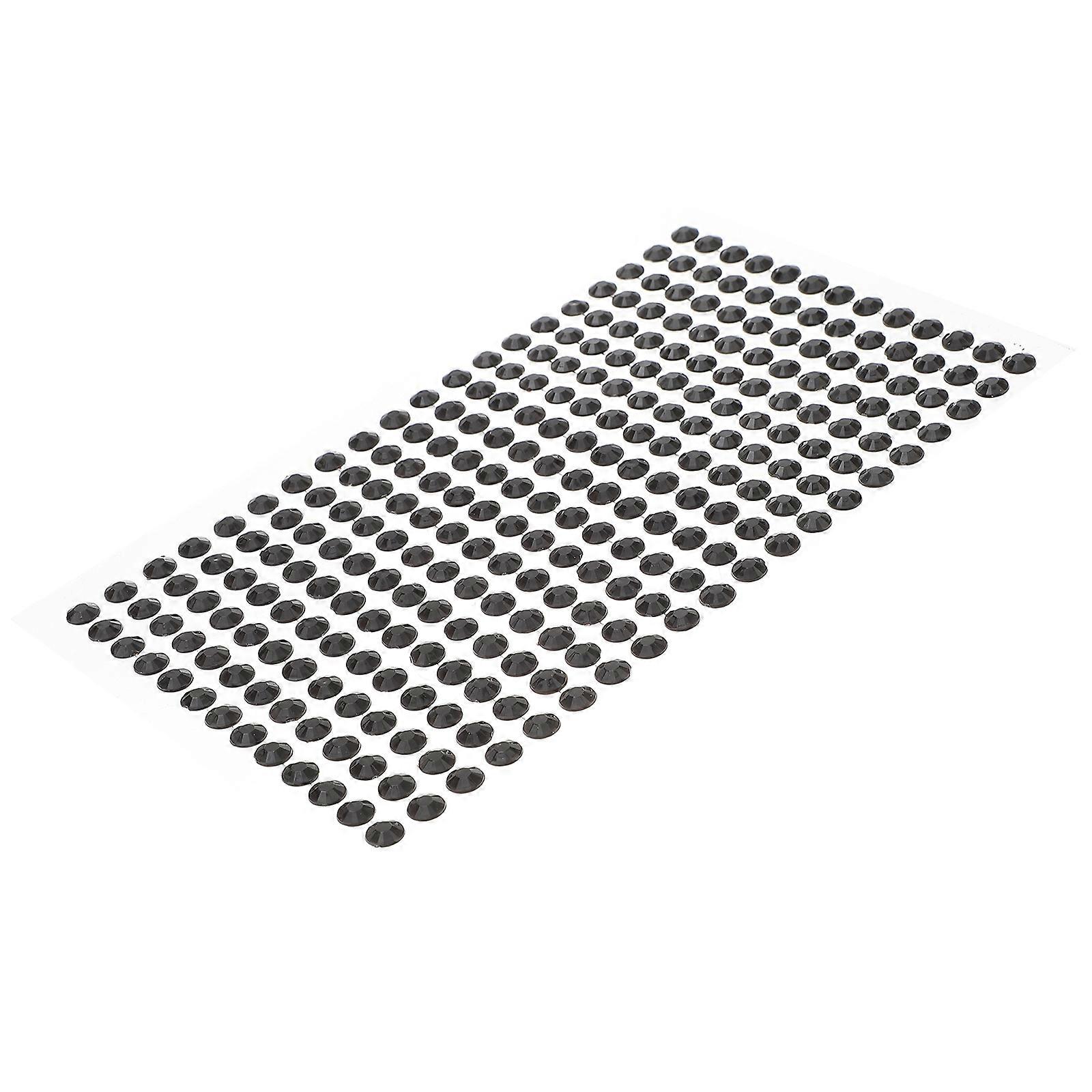 It looks like you're describing a product listing, possibly for **acrylic round diamond stickers** or **black rhinestone strips** that are self