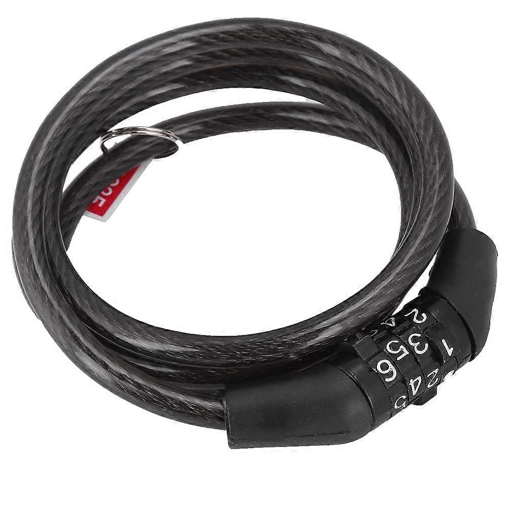 Bicycle Chain Lock, Wire Rope Steel Security Lock Keyless Combination for Bicycle Scooter