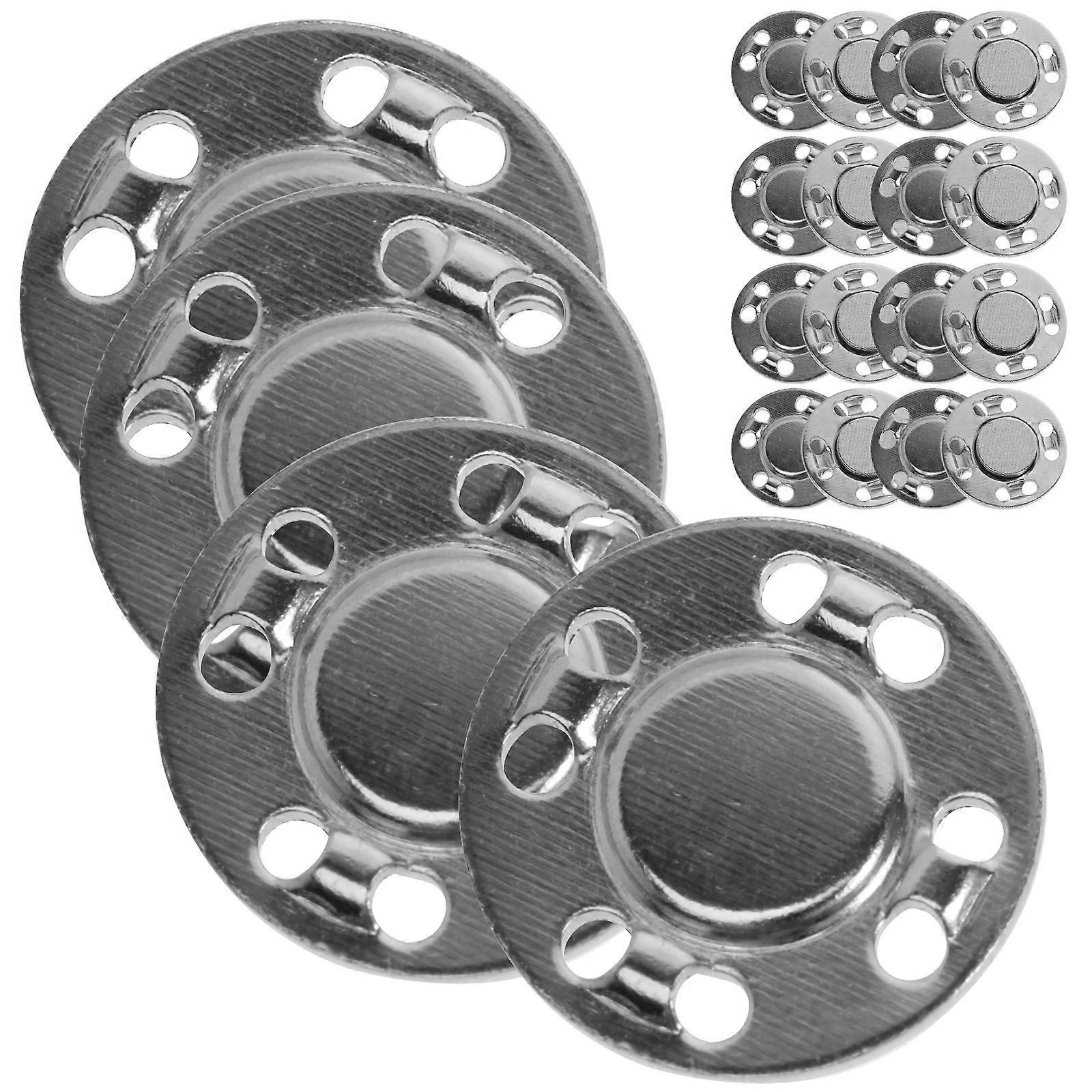 Magnetic Snaps For Fabric 10Pcs Clothing Magnets For Sewing Projects Coat Simple Color Magnetic Closure Silver