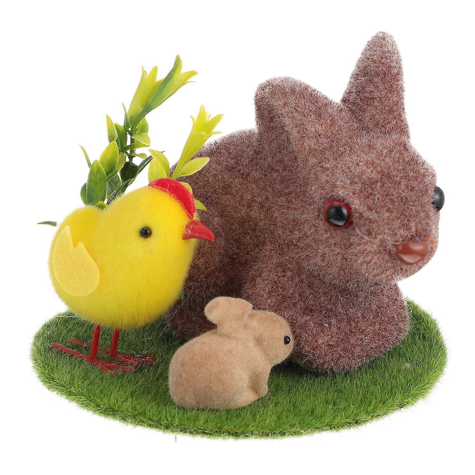 Creative Rabbit Shape Ornament For Home Decor And Outdoor Use In 1Set