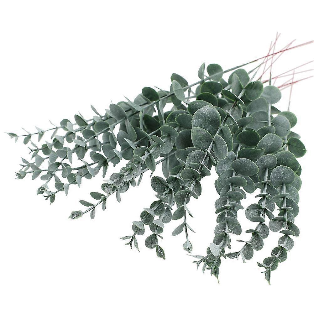 24PCS Real Touch Faux Eucalyptus Stems for Wedding, Party & Home Decoration – Artificial Greenery Leaves for Centerpieces & Event Displays