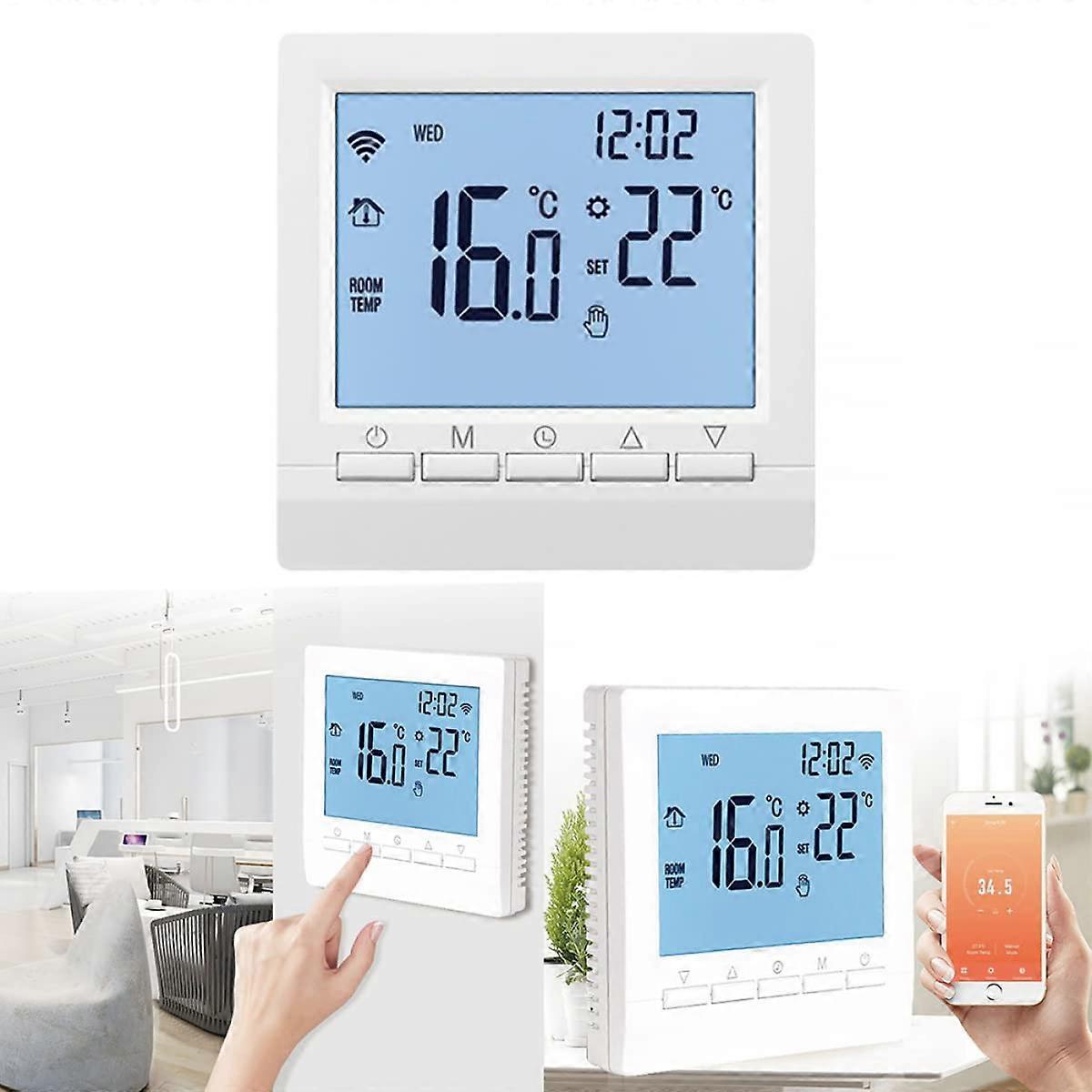 Smart Thermostat ME8316A, WiFi Room Thermostat for Electric Underfloor Heating, Compatible with Alexa and Google