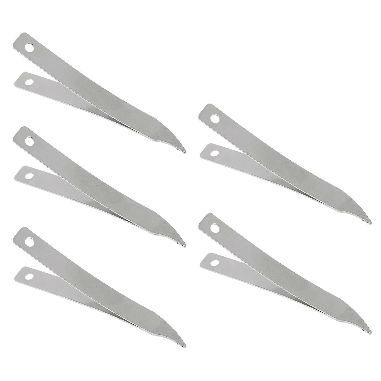 5Pcs Stainless Steel Insole Needle Pullers For Shoe Sole Making Suitable For Beginners Professionals In Silver