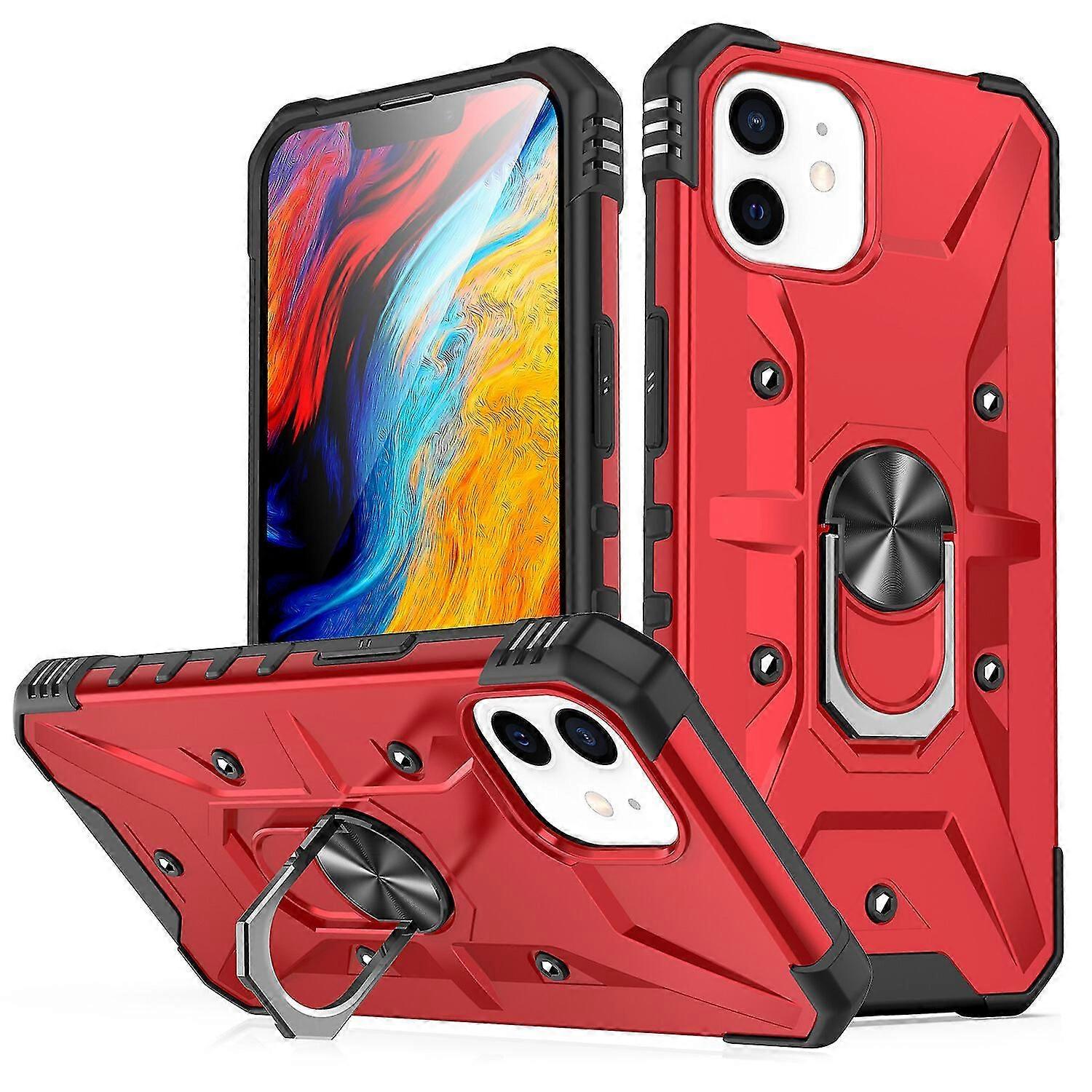 Shockproof Magnetic With Ring Holder Cover Case For