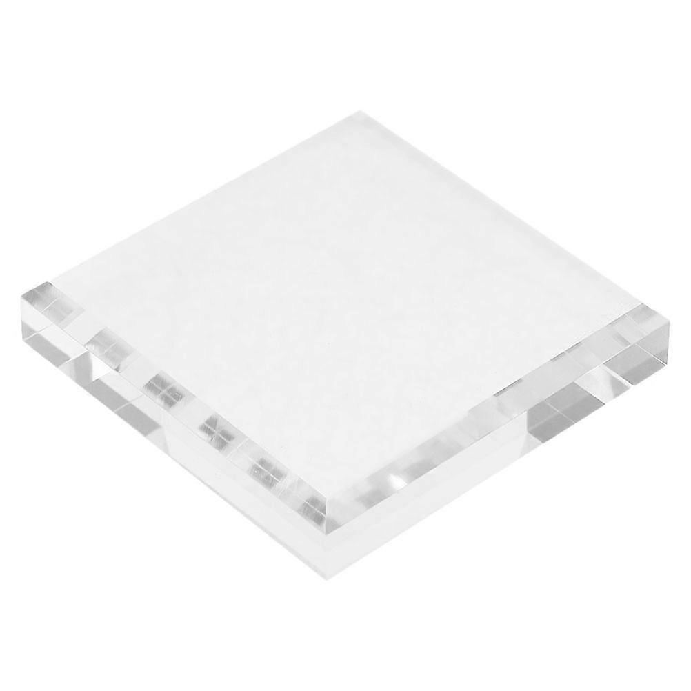 White Acrylic Display Block for Decoration and Reusable Craft Model Showing Rack 4.72x1.57 Inches