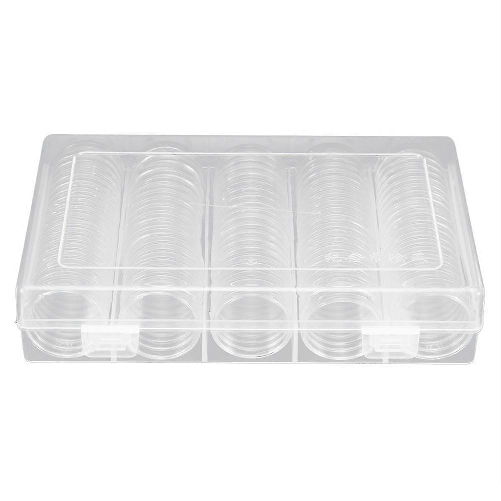 Transparent Coin Boxes Set of 1 for Home Use Plastic Storage Box for Coin Collectors