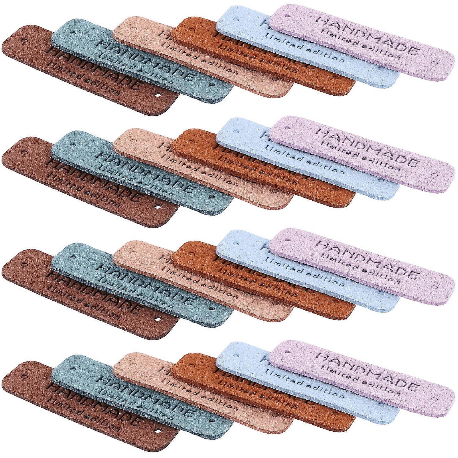 60 stuks handgemaakte gehaakte kleding label met gat handgemaakte kleding tags