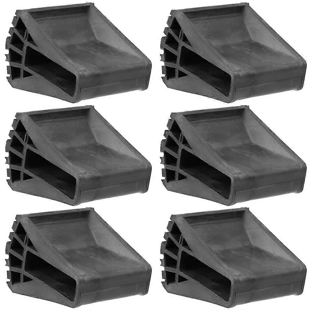 Step Ladder Rubber Feet 6Pcs Anti-Skid Pads For Ladder Stability In Gardens Ensuring Noise Reduction