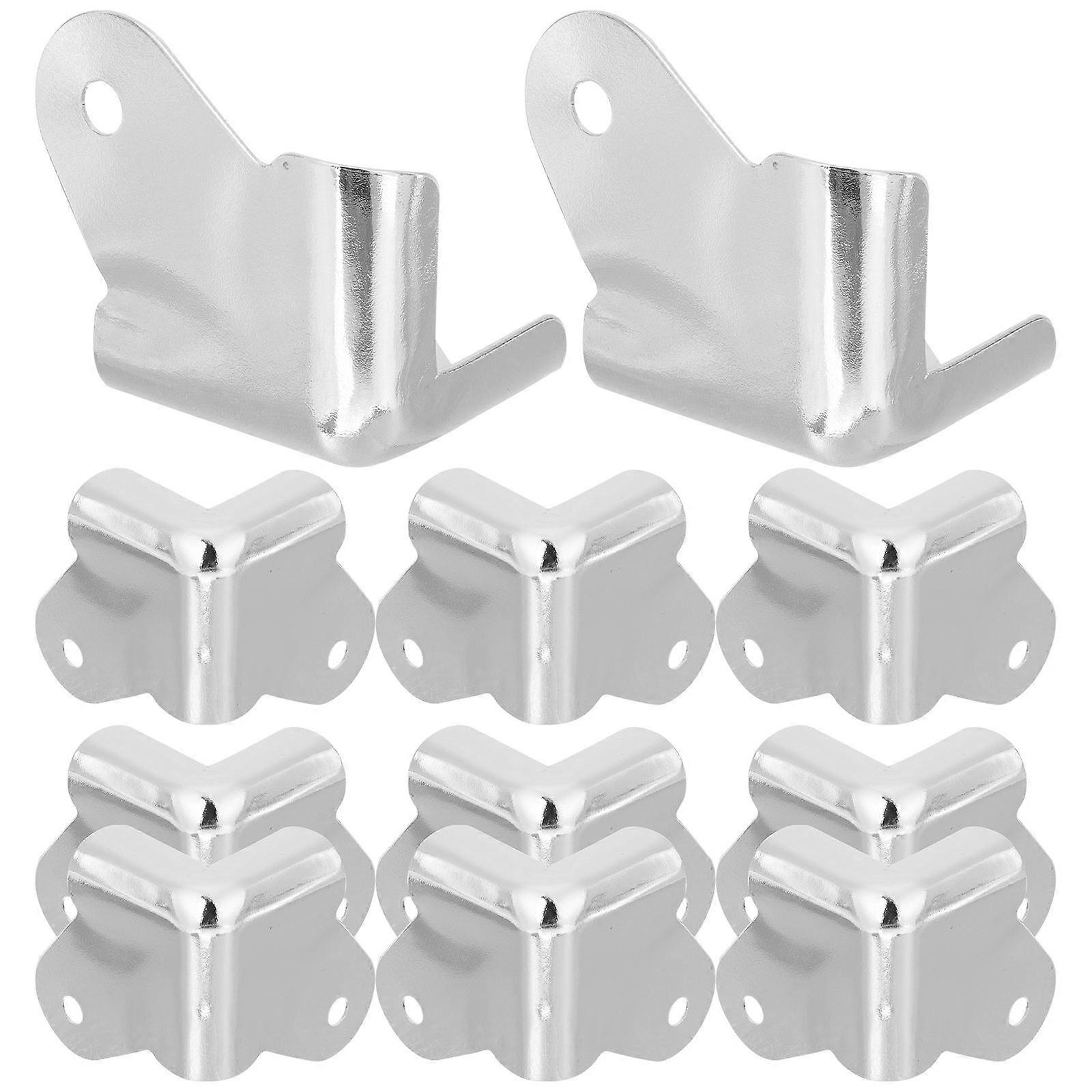 Silver Iron Speaker Corners Protectors for Protection with Retro Design Ideal for Amplifiers Size 36pcs