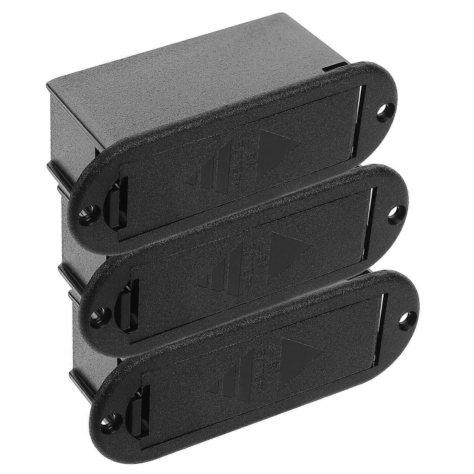 3pcs Battery Compartment for Guitar Pickup with Sponge Shock Absorption, Noise Reduction, Easy Replacement, Durable Design, Compatible with Bass and