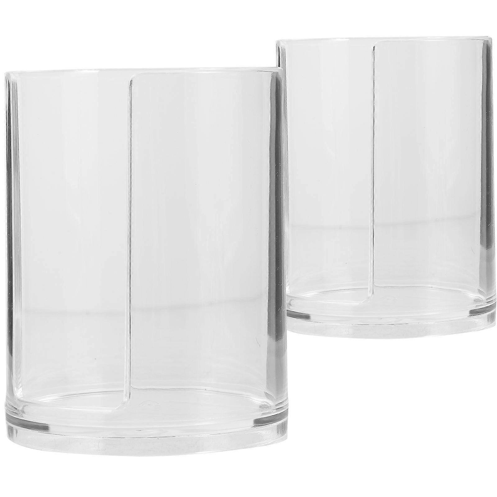 Transparent Acrylic Paper Cup Holder for Home Use with Smooth Edges and Material 2 pcs