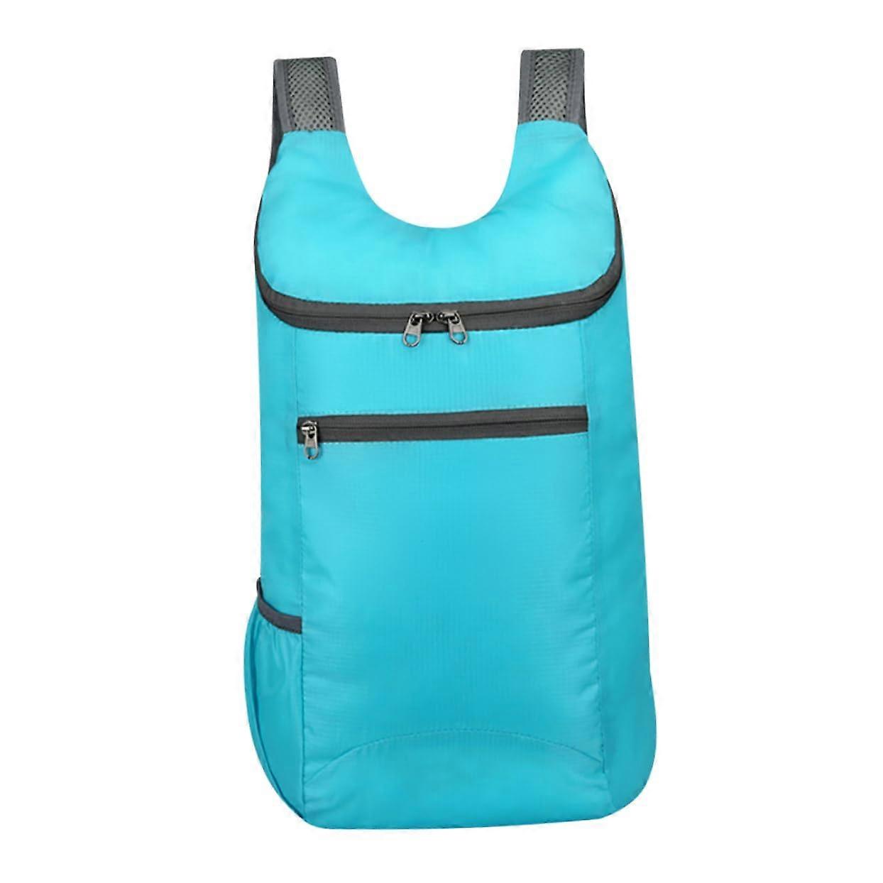 Foldable Backpack Lightweight Travel And Hiking Backpack, Polyester, Sky Blue, Portable Messenger Bag