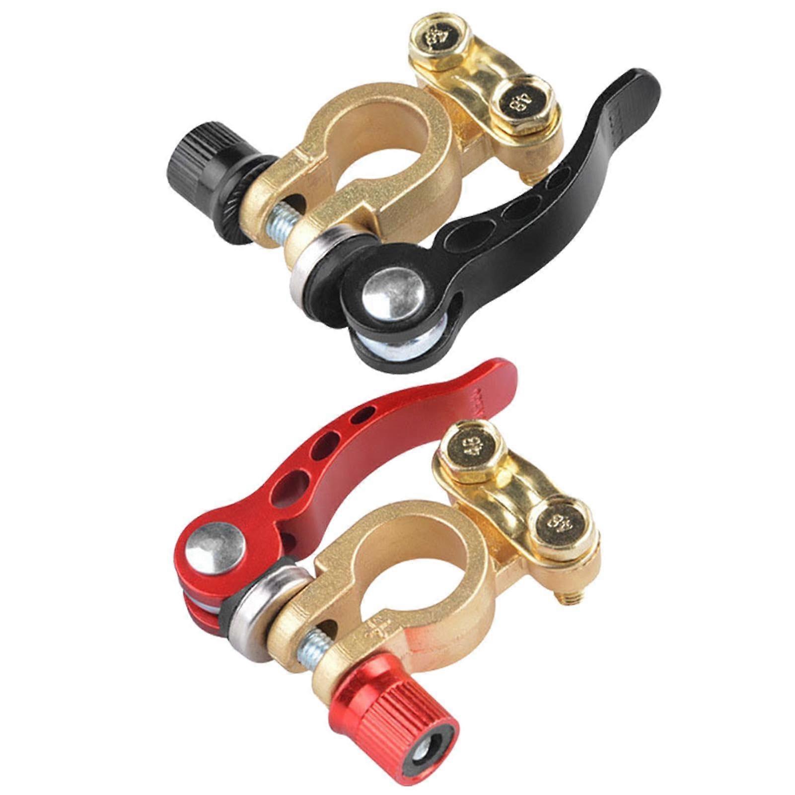 Positive Negative Brass Battery Terminal Washers for Car and Truck Compatibility, Durable and Corrosion-Resistant Design