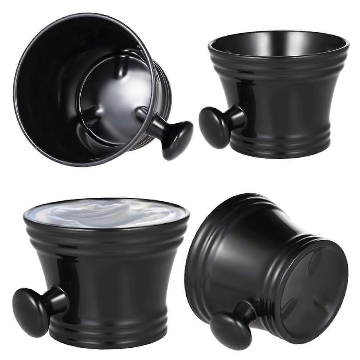 Shaving Cup for Men Stylish Plastic Shaving Bowl Soap Cup with Handle Grooming Tool