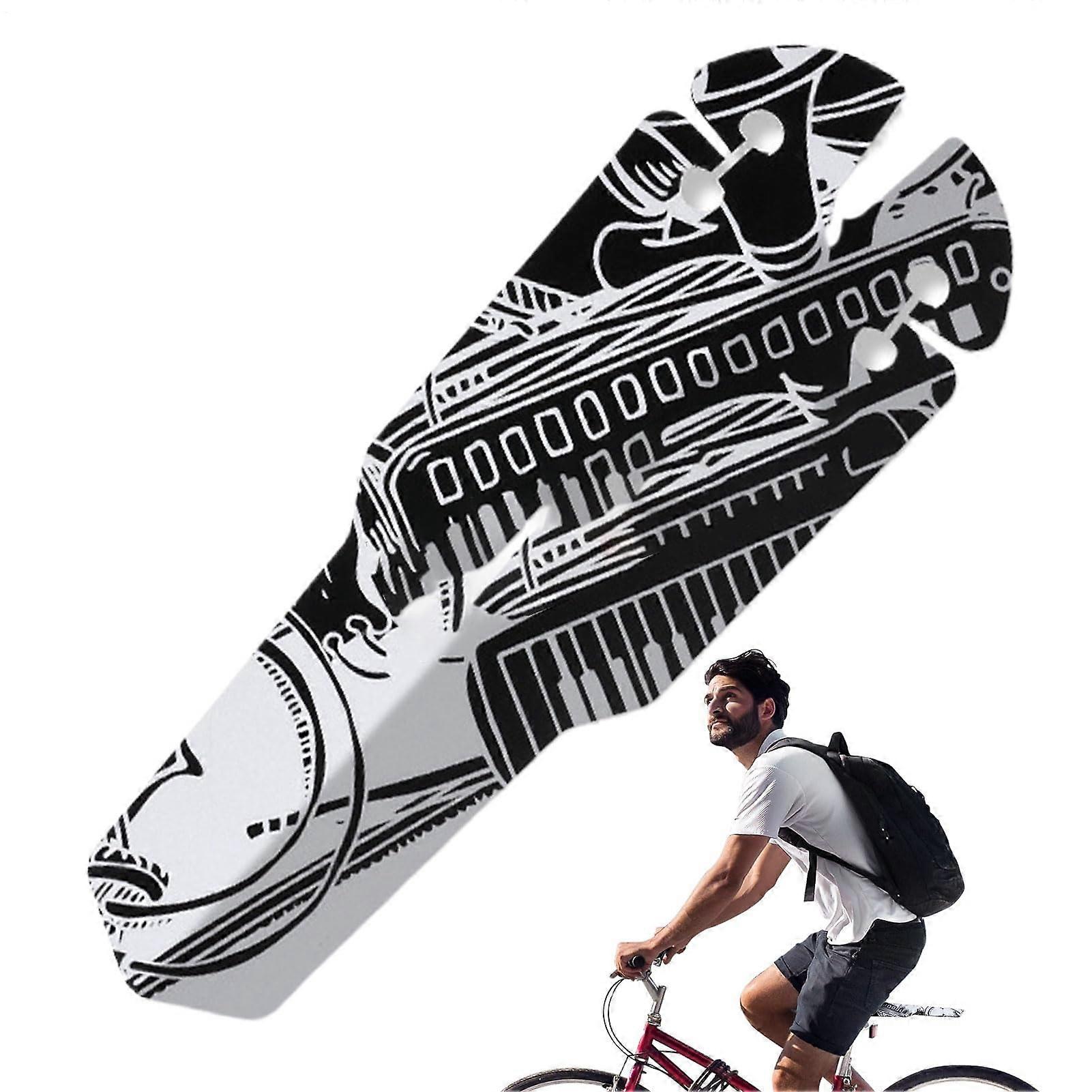 Mudguard Bikes  Portable Front  Rear Mudguard  Protective Cover for Road  Comfort Black White