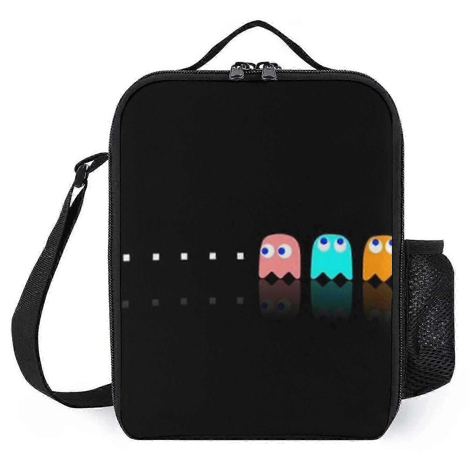 x2598 Pac-Man Lunch Boxes Transparent Front Panel, Quick-View Design Without Opening, Time-Saving for Busy Professionals hu2598