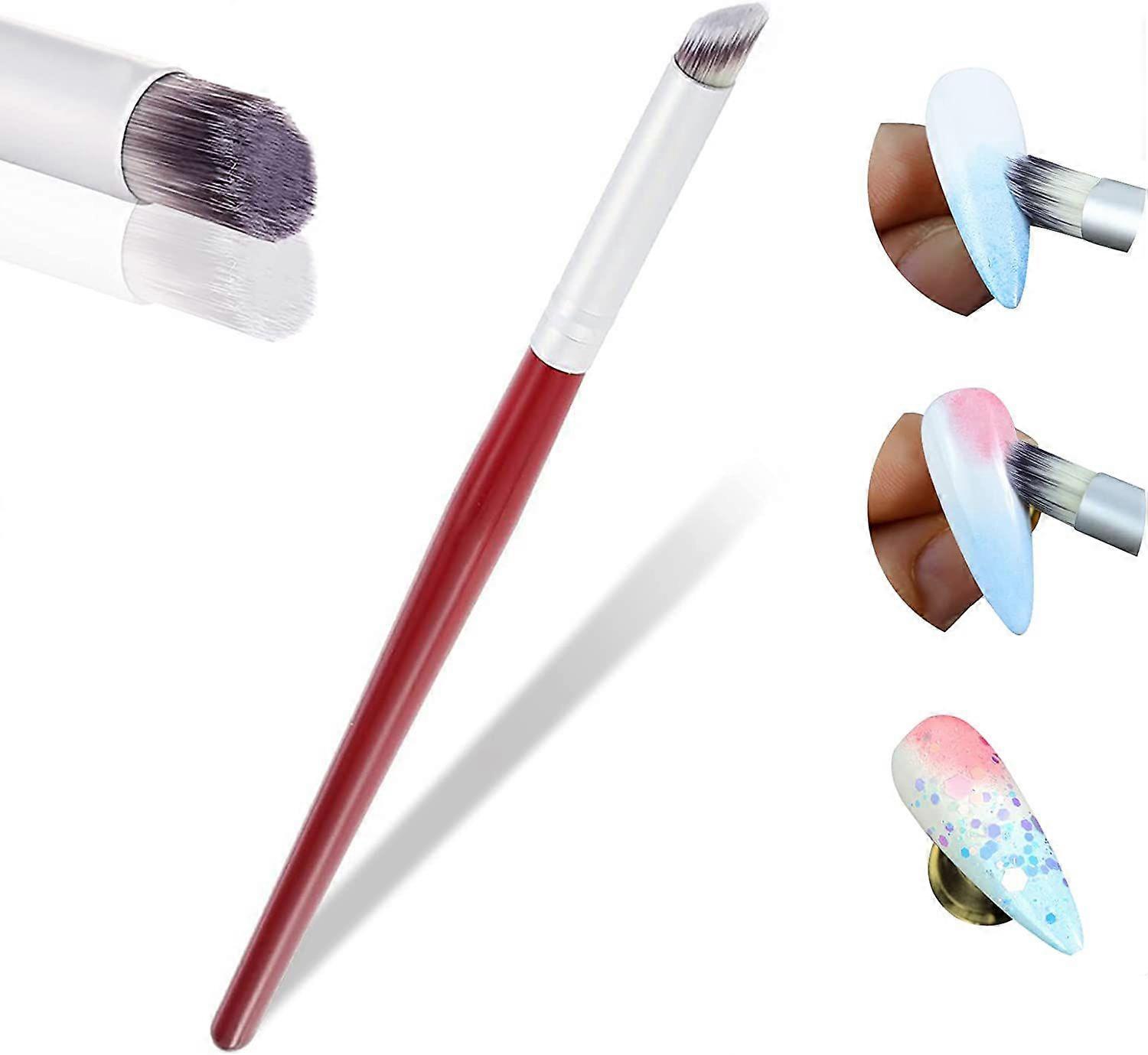 Gradient Nail Brush - Color Blending Applicator (Red, 4pcs)