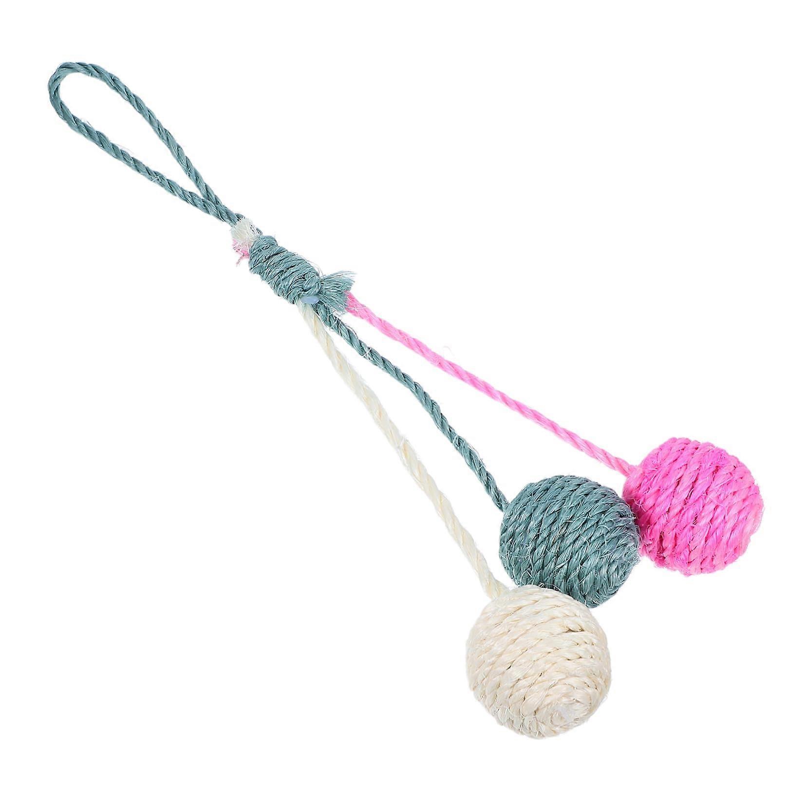 Sisal Cat Ball Toy For Indoor And Apartment Cats, Scratching Ball, Interactive Toy, Natural Sisal, Small